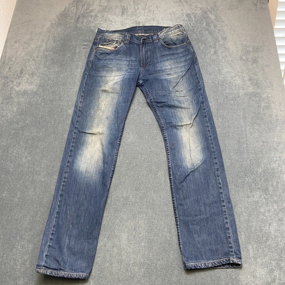 Diesel Industry Division Denim Jeans Mens 32 Blue Denim Cotton Comfy Medium Wash